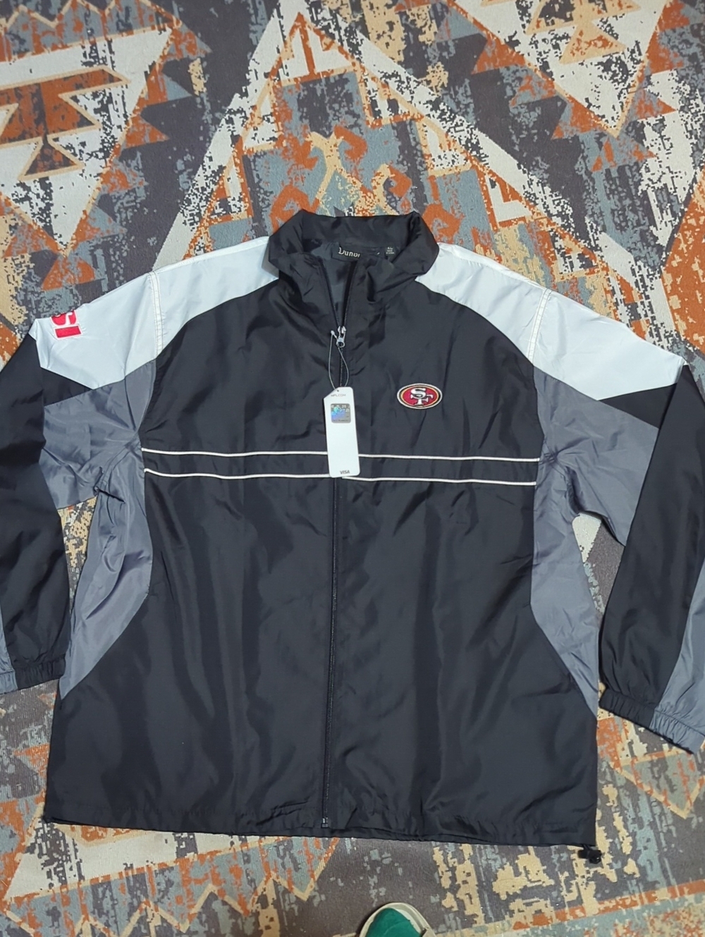 Dunbrooke 90s Men's Black and Grey Jacket